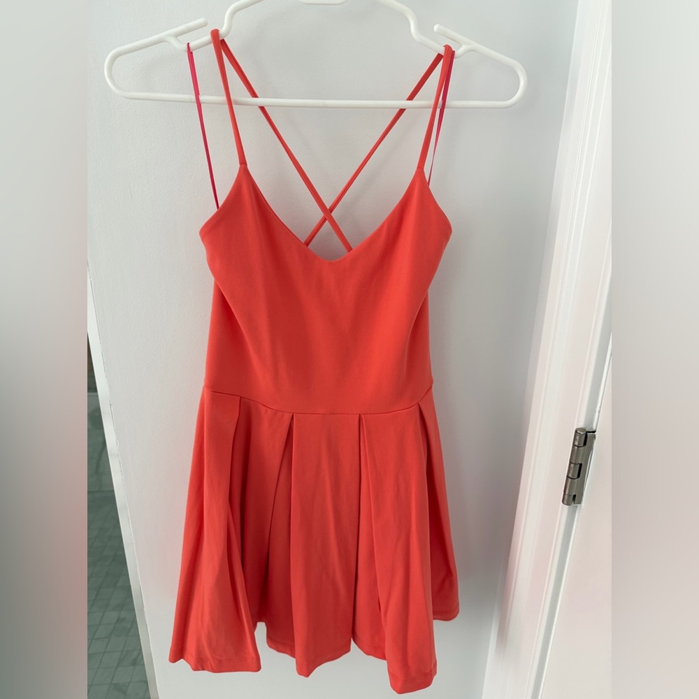 Susana Monaco Coral Strappy Fit-and-Flare Dress